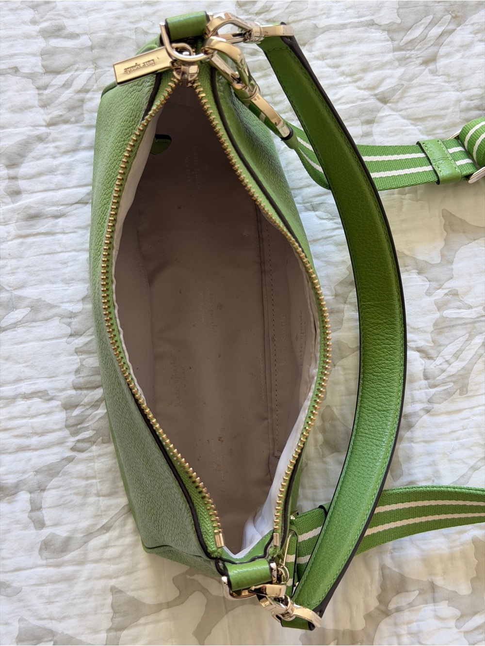 Kate Spade Rosie Shoulder Bag in Turtle Green with Crossbody Strap - Picture 13 of 14